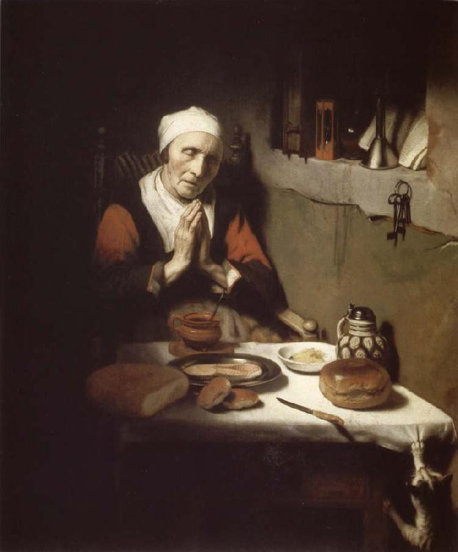 Nicolas Maes Old Woman in Prayer